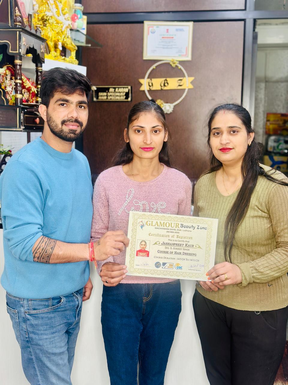 Student certification ceremony